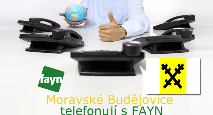 Město Moravské Budějovice telefonuje v cloudu s Faynem