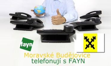 Město Moravské Budějovice telefonuje v cloudu s Faynem